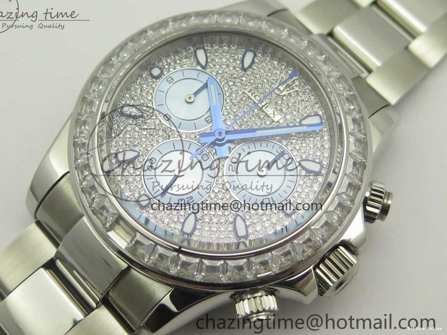 0211 Daytona 116576TBR SS BLF Best Edition Diamond Dial On SS Bracelet A Comfortable 3337